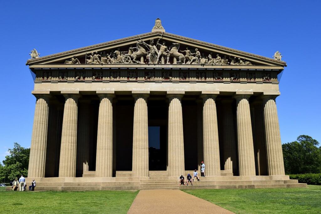 The Parthenon replica in Centennial Park, Nashville, TN 