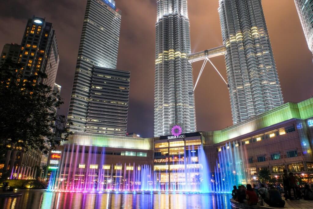 water show at KLCC park in KL