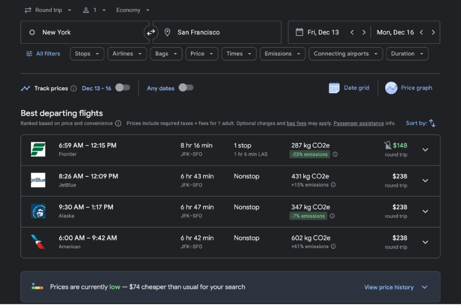 Google Flights will show you the cheapest possible options between different nearby airports.