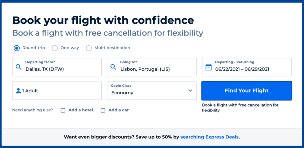 book flight with confidence