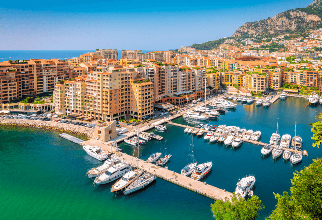 view of monaco marina for how to visit monaco on a budget