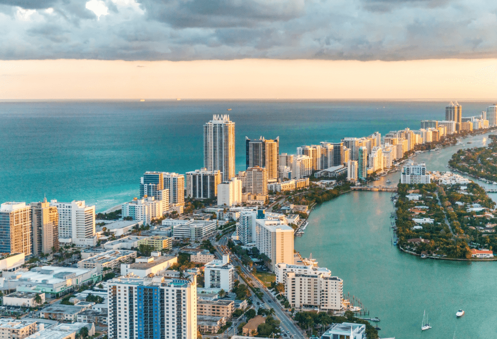 view of miami, when to visit miami for the best weather