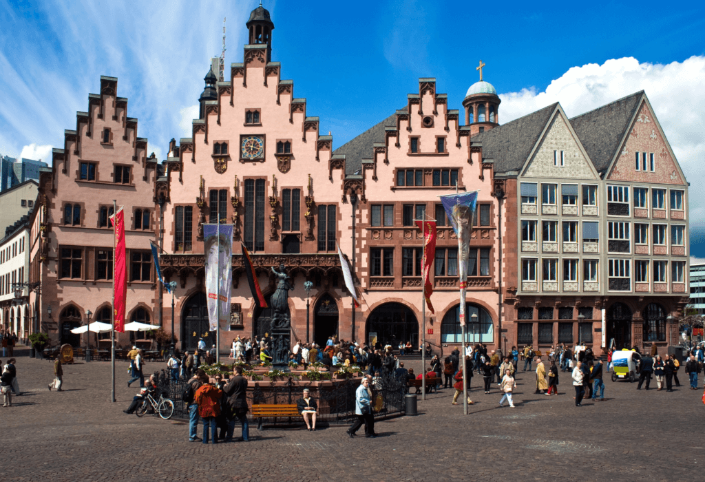 architecture in Frankfurt, one of the Cheapest European Cities to Fly Into