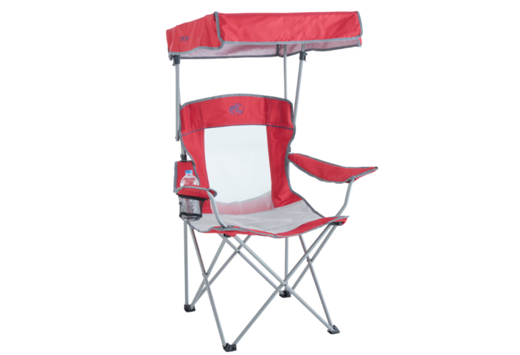 canopy chair, road trip packing list