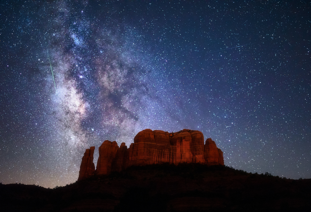 dark skies in Sedona, Arizona