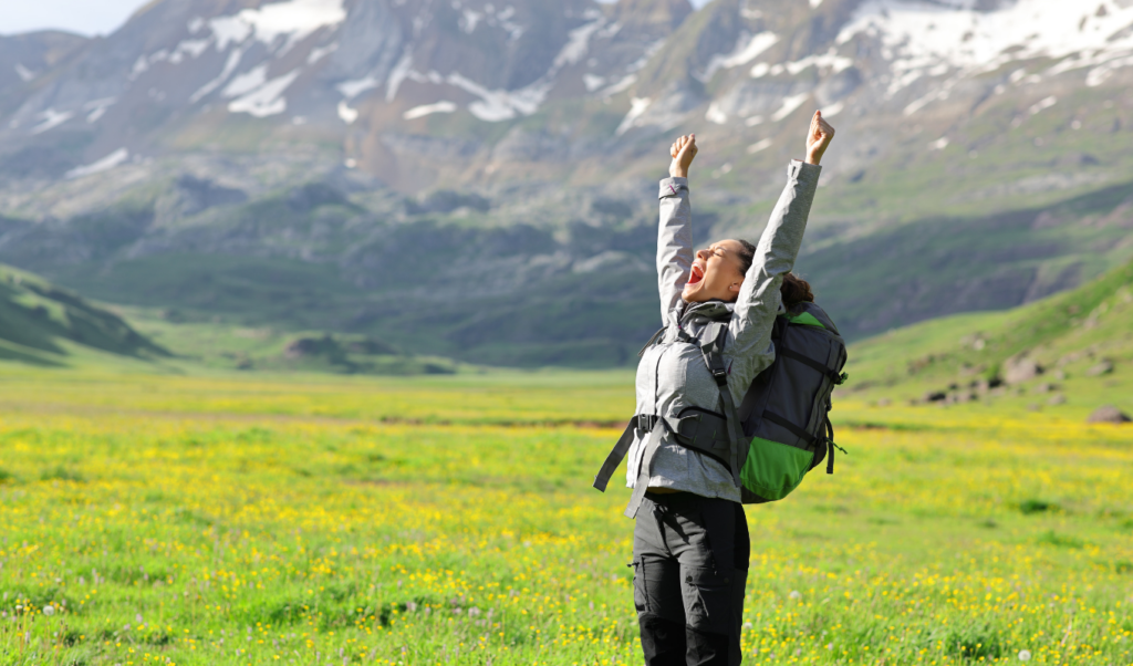 happy traveler