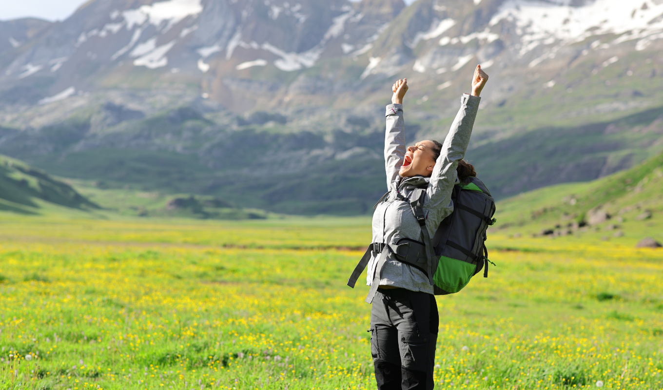 happy traveler