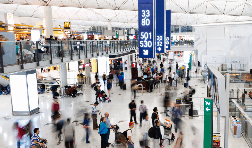 busy airport