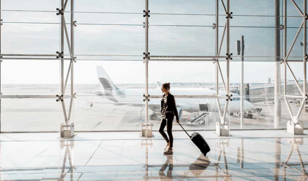 person at airport