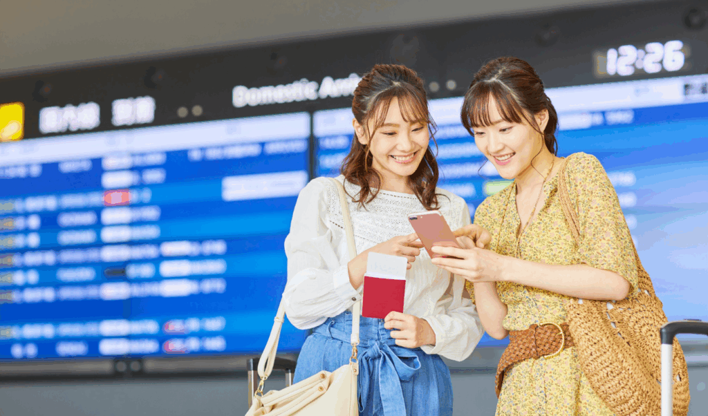 traveler at airport