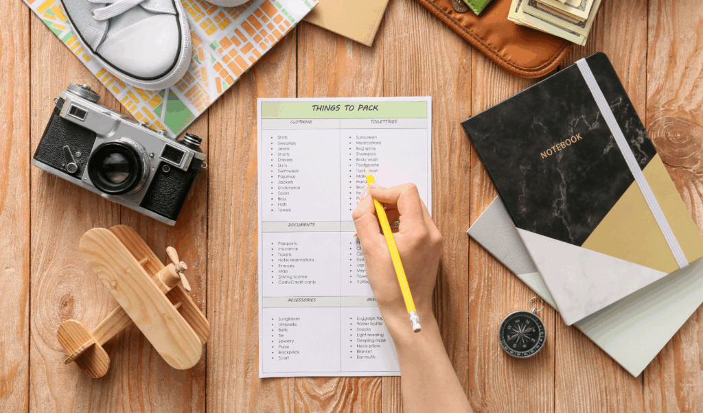 packing list