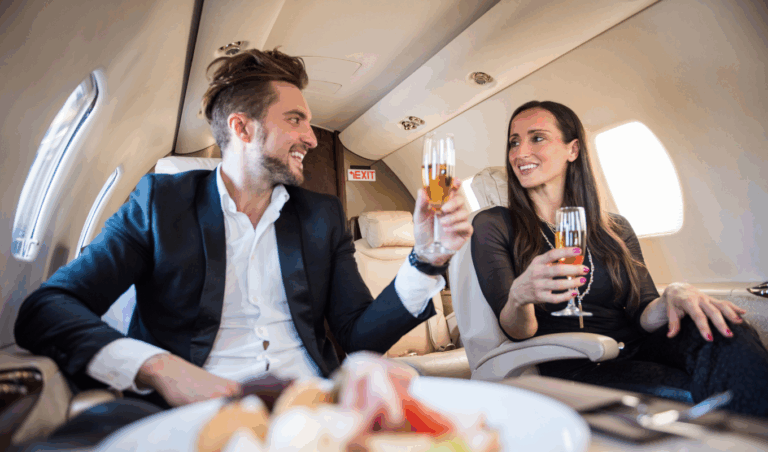business class flight