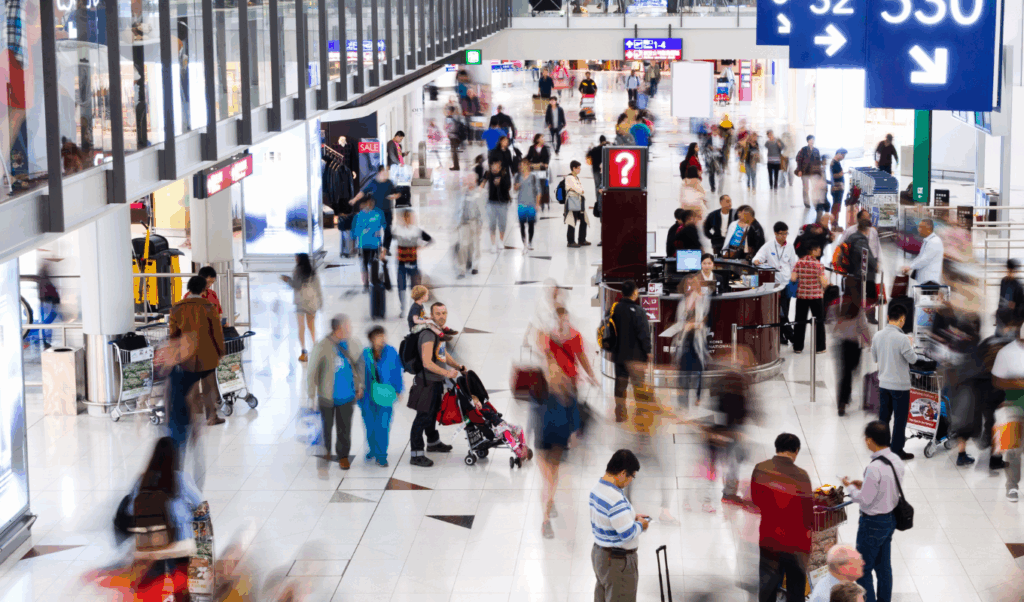 busy airport