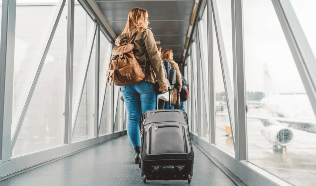 traveler boarding